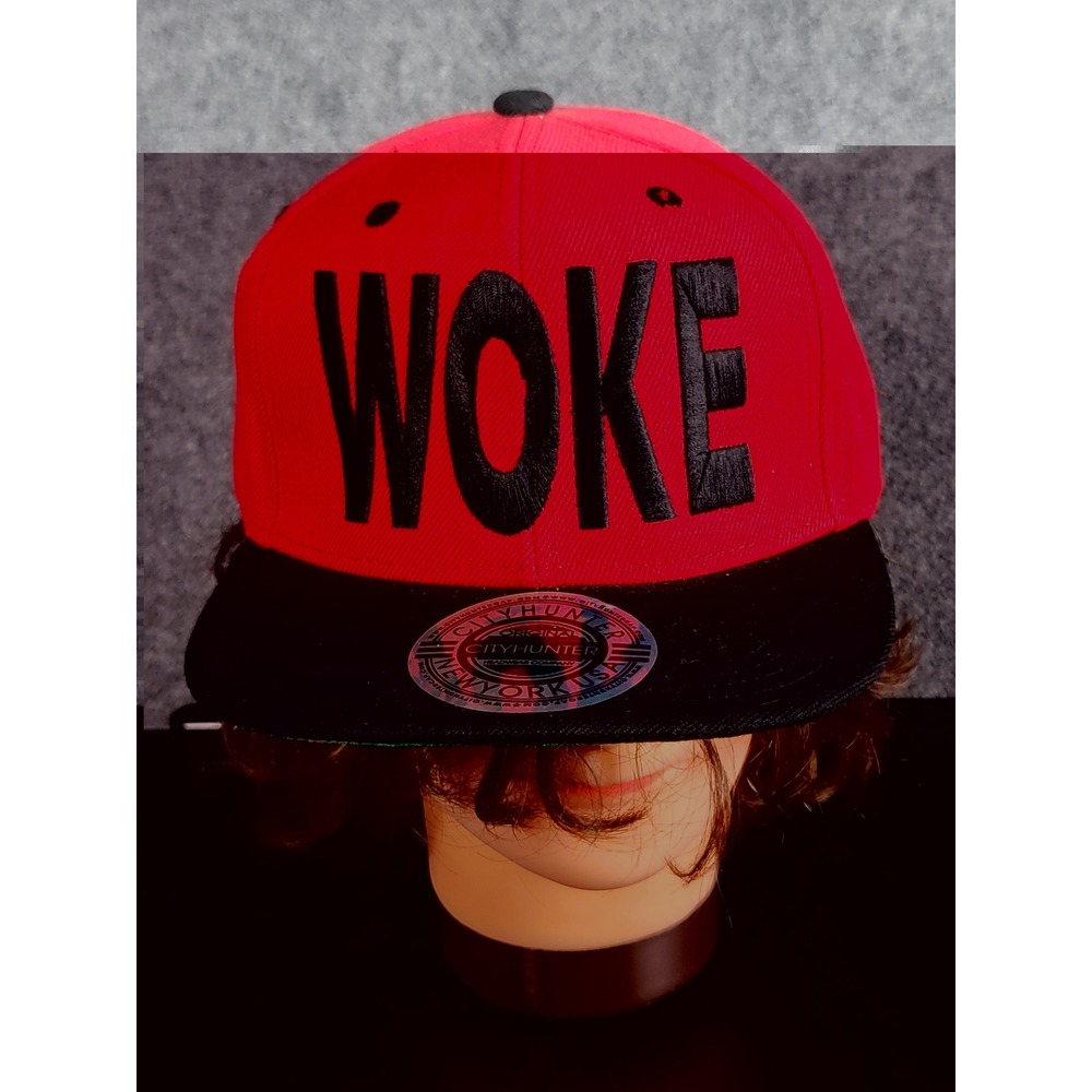 City Hunter Original WOKE Snapback Hat Baseball Cap HipHop Adjustable Streetwear